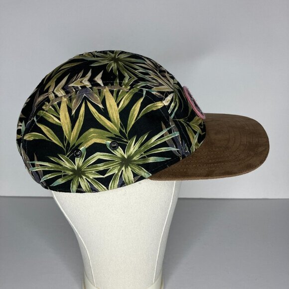 American Eagle 5 Panel Leaf Print Adjustable Hat - Picture 2 of 7